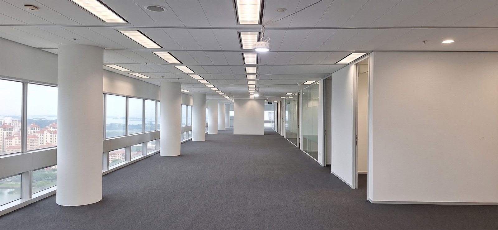 The same office floor reinstated and handed back