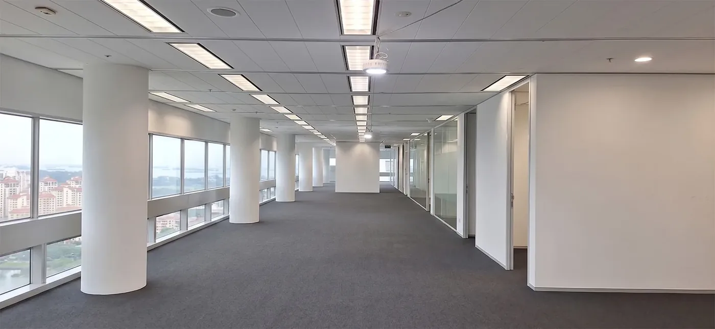 The same office floor reinstated and handed back
