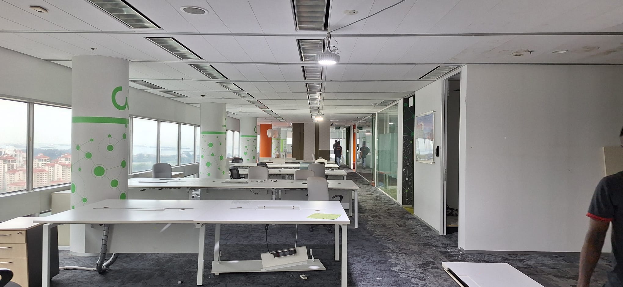 The office floor before reinstatement